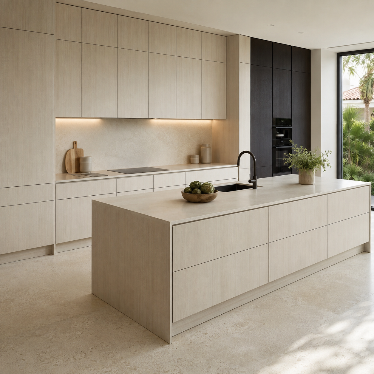 Custom European kitchen cabinets manufactured in Central Florida
